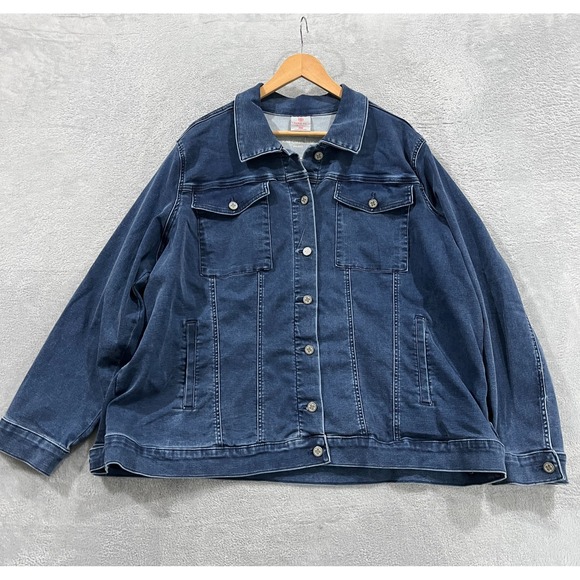 Laurie Felt Jackets & Blazers - Laurie Felt Jean Jacket Women's 3x Denim Southwestern Cowgirl Y2K Blue